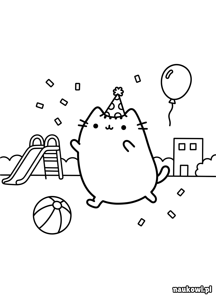 pusheen kolorowanka