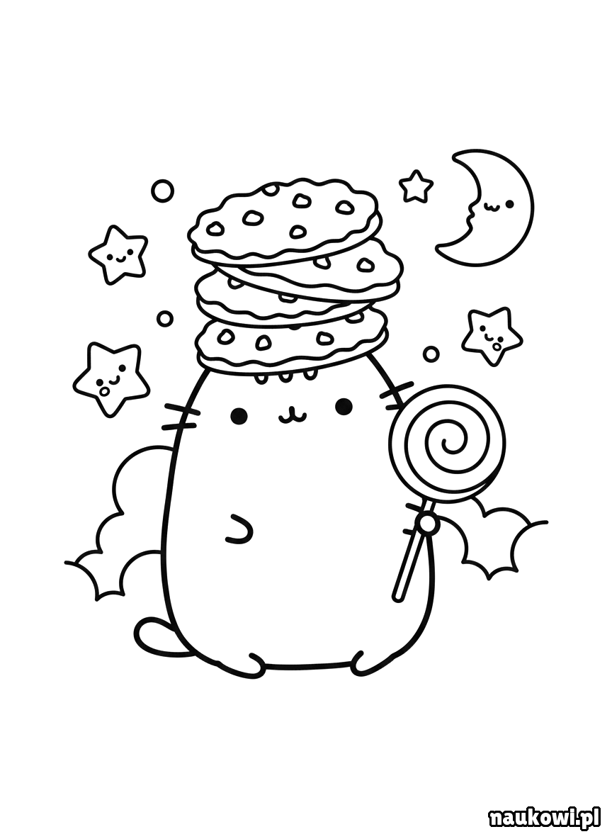 pusheen kolorowanka