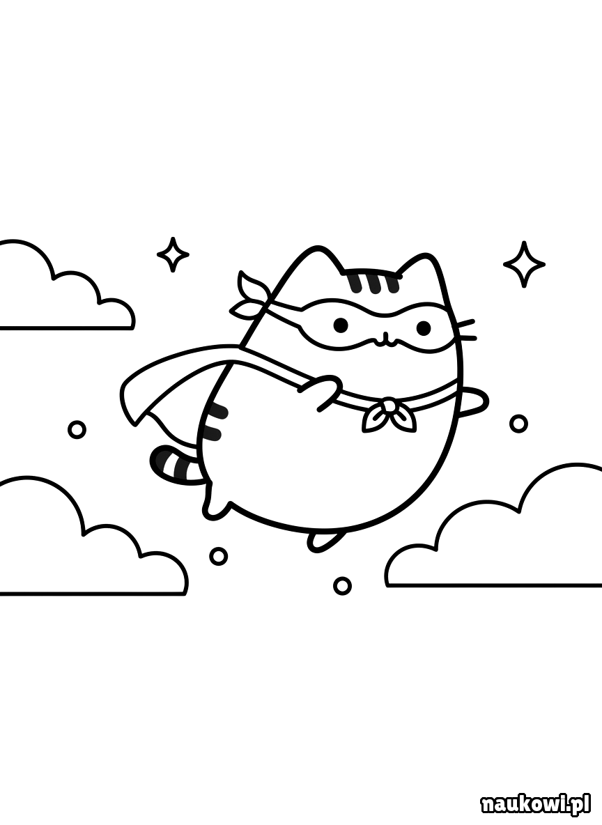 pusheen kolorowanka