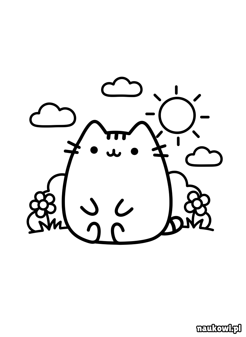 pusheen kolorowanka