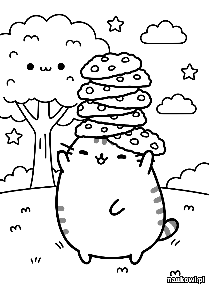 pusheen kolorowanka