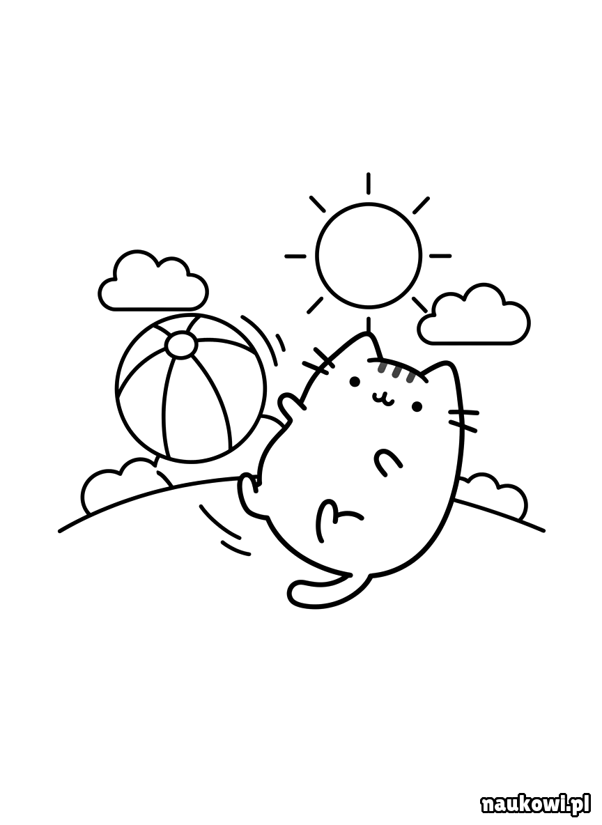 pusheen kolorowanka