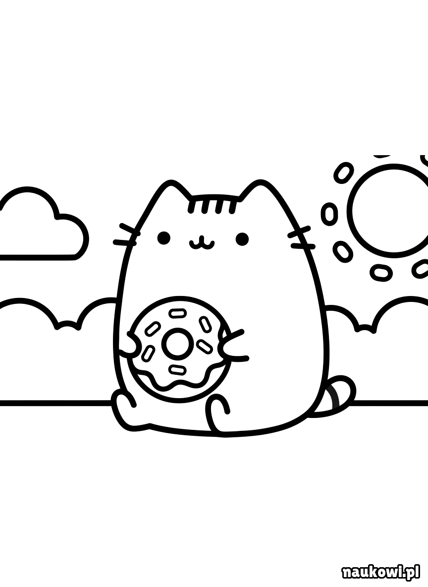 pusheen kolorowanka